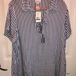 Tommy Bahama Women’s Beach Pool Dress Stripe XL